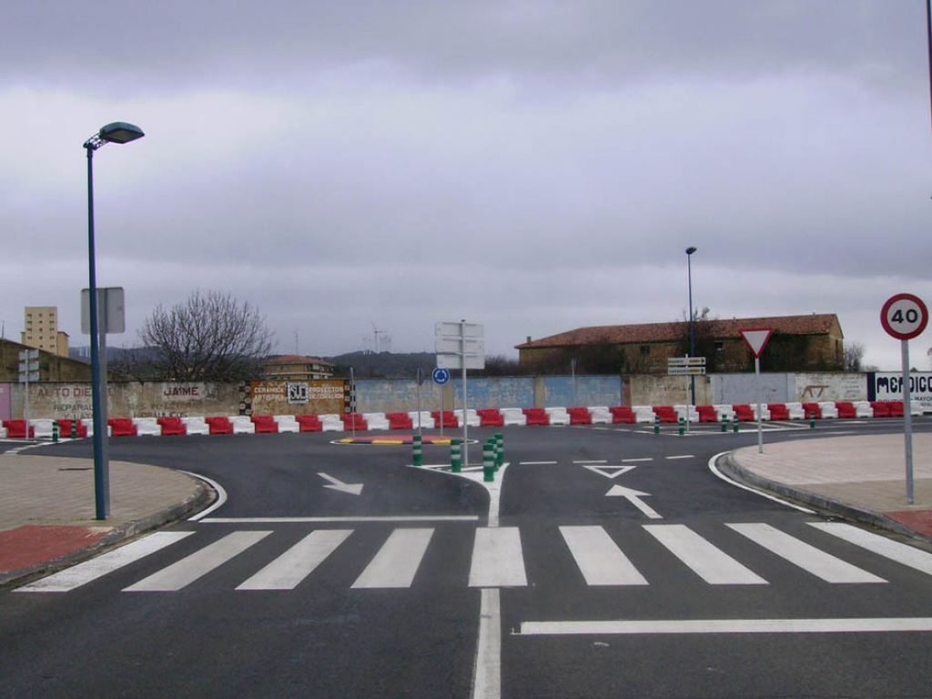 Glorieta provisional en Tafalla