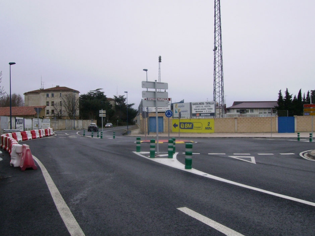 Glorieta provisional en Tafalla